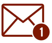 Targeted email notification icon